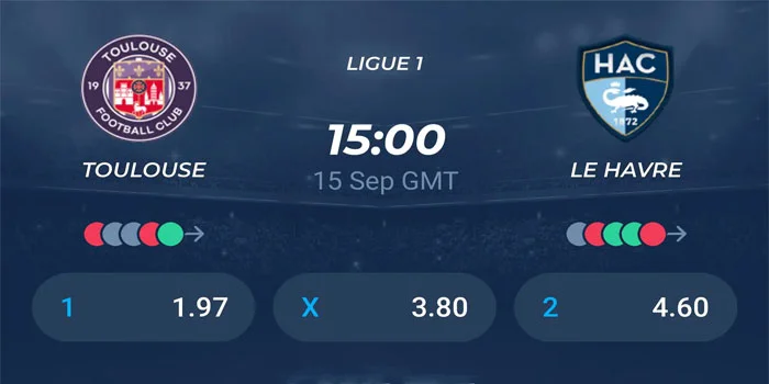 Hasil Pertandingan Toulouse vs Le Havre Dengan Kemenangan Toulouse 2-0